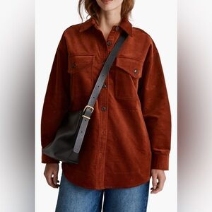 Madewell oversized corduroy shirt jacket